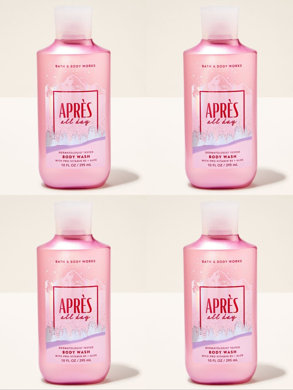 Bath & Body Works Après All Day Body Wash Set of 4 NEW RARE